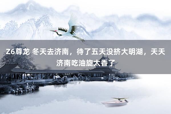 Z6尊龙 冬天去济南，待了五天没挤大明湖，天天济南吃油旋太香了