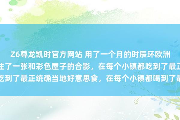 Z6尊龙凯时官方网站 用了一个月的时辰环欧洲骑行，在每个小镇都留住了一张和彩色屋子的合影，在每个小镇都吃到了最正统确当地好意思食，在每个小镇都喝到了最正统确当地咖啡