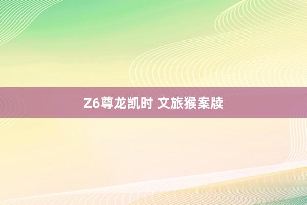 Z6尊龙凯时 文旅猴案牍