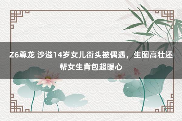 Z6尊龙 沙溢14岁女儿街头被偶遇，生图高壮还帮女生背包超暖心
