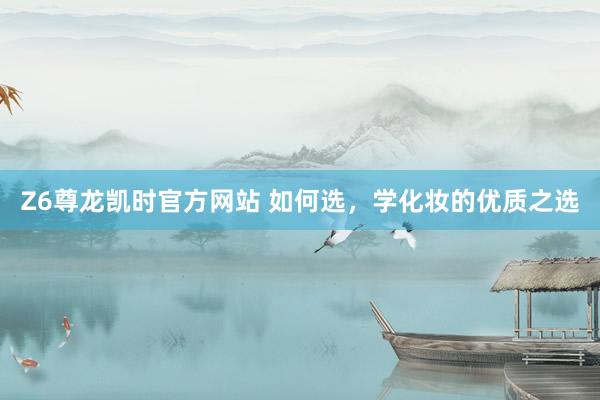 Z6尊龙凯时官方网站 如何选，学化妆的优质之选