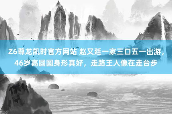 Z6尊龙凯时官方网站 赵又廷一家三口五一出游，46岁高圆圆身形真好，走路王人像在走台步