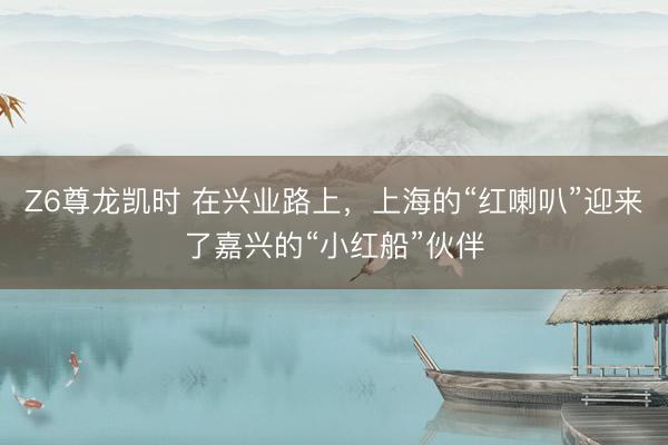 Z6尊龙凯时 在兴业路上，上海的“红喇叭”迎来了嘉兴的“小红船”伙伴